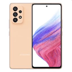 Samsung Galaxy A53, 6/128GB, orange, B osztály - használt, 12 hónap garancia az pgs.hu