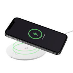 FIXED SlimPad fast wireless charging pad for smartphone, 15 W, white, használt, 12 hónap garancia az pgs.hu