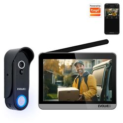 EVOLVEO DoorPhone W7, WiFi -s vezetékes otthoni videótelefon szett monitorral ezüst-fekete az pgs.hu