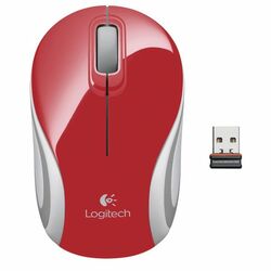 Irodai egér Logitech Wireless Mini Mouse M187, red az pgs.hu