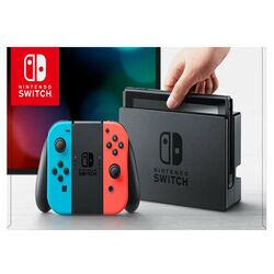 Nintendo Switch, neon - BAZÁR (használt termék, 12 hónap garancia)