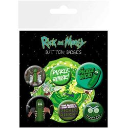 Rick and Morty Pickle Rick Badges 6-Pack az pgs.hu