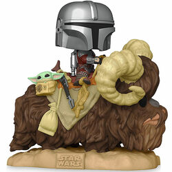 POP! Mando on Bantha with child on bag (Star Wars: The Mandalorian) az pgs.hu