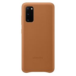 Tok Leather Cover for Samsung Galaxy S20, brown az pgs.hu