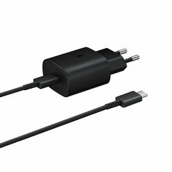 Samsung 25W Gyorstöltő USB-C kábellel, Fekete