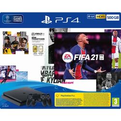 Sony PlayStation 4 Slim 500 GB + FIFA 21 + DualShock 4 + PS Plus 14 nap - OPENBOX (Bontott termék teljes garanciával) az pgs.hu