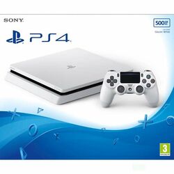 Sony PlayStation 4 Slim 500GB, glacier white az pgs.hu