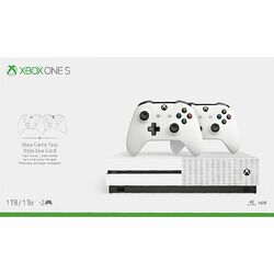 Xbox One S 1TB + Microsoft Xbox One S Wireless Controller, white az pgs.hu